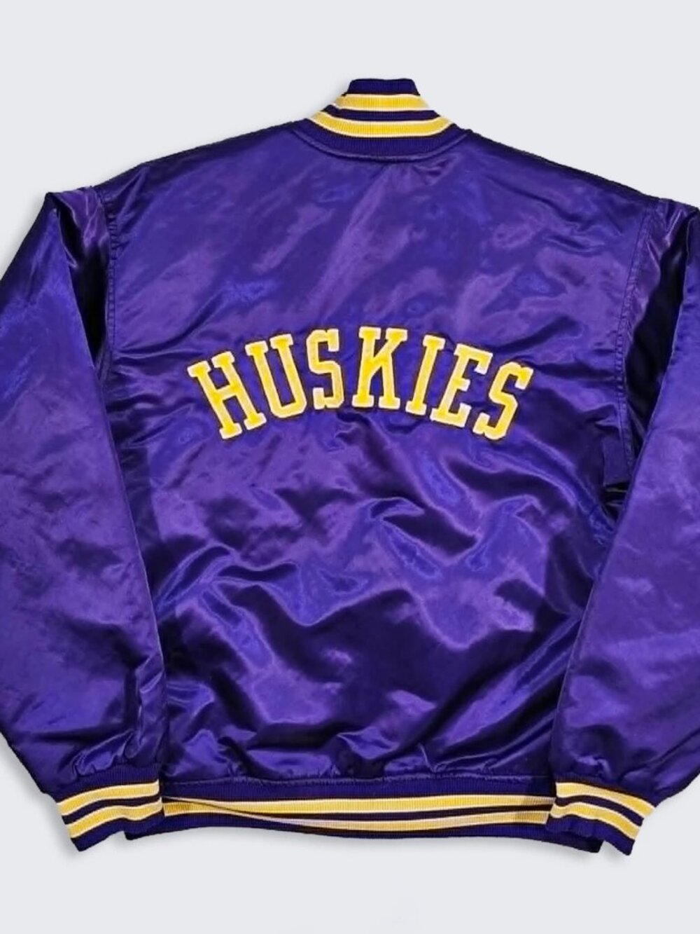 Washington Huskies Vintage 70s Felco Satin Bomber Jacket